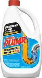 Liquid-Plumr Industrial Strength Gel, Liquid Drain Cleaner, 42 Ounces