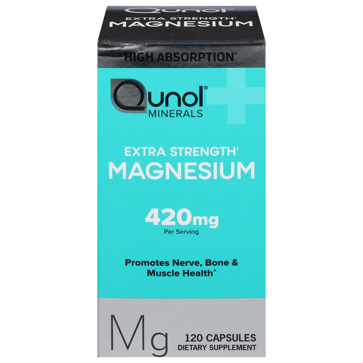 slide 1 of 10, Qunol 420 mg Extra Strength Magnesium 120 Capsules, 120 ct