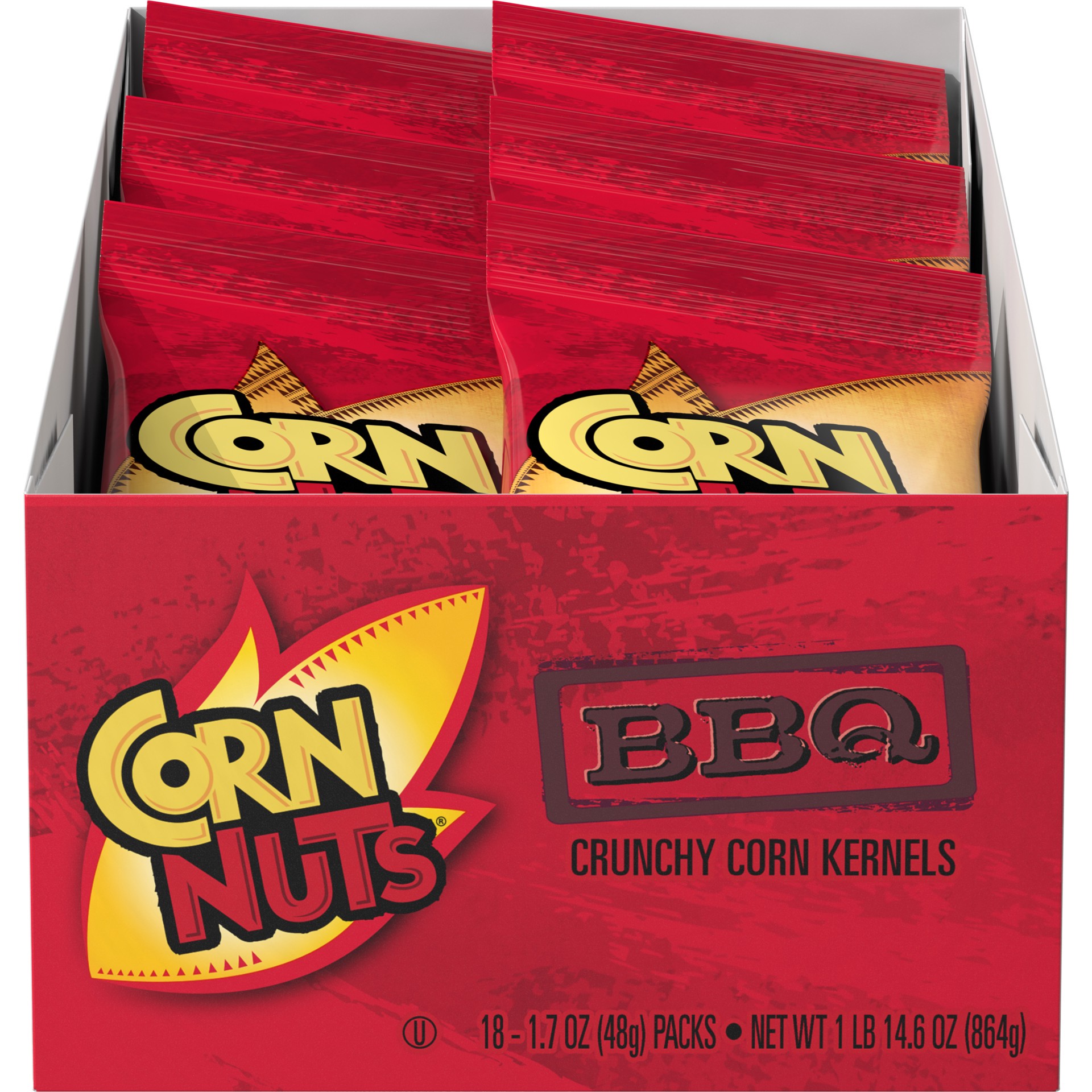 slide 1 of 2, CORN NUTS Barbecue, 18 ct