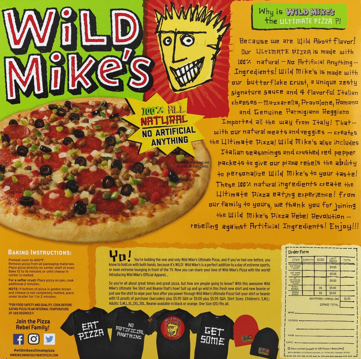 slide 3 of 7, Wild Mike's Supreme Pizza, 38.8 oz