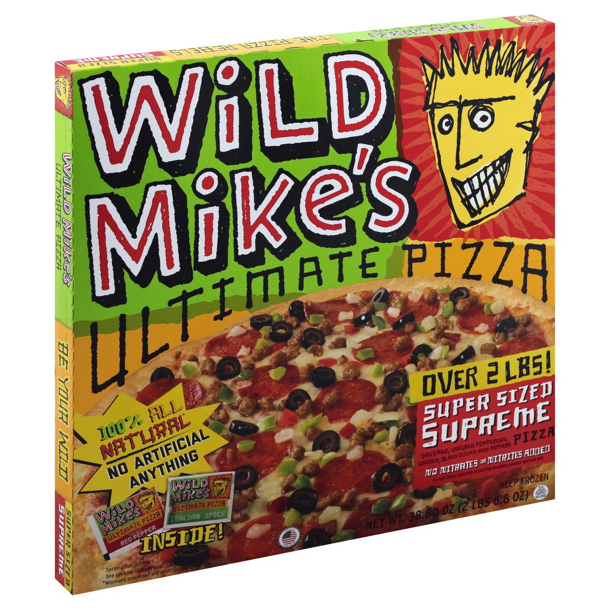 slide 1 of 7, Wild Mike's Supreme Pizza, 38.8 oz