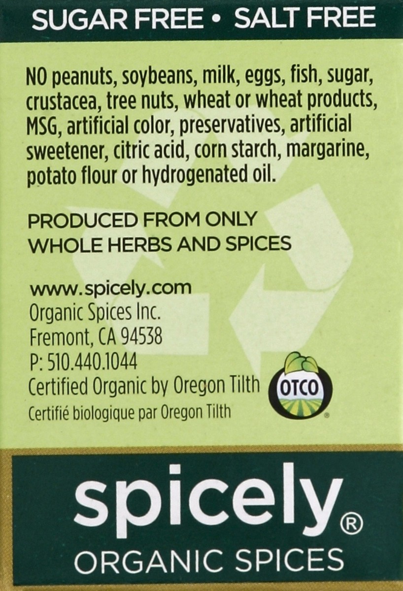 slide 3 of 4, Spicely Organic Spices Seasoning 0.1 oz, 0.1 oz