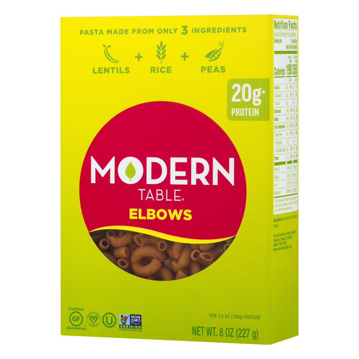 slide 10 of 11, Modern Table Lentil Elbow Pasta, 8 oz