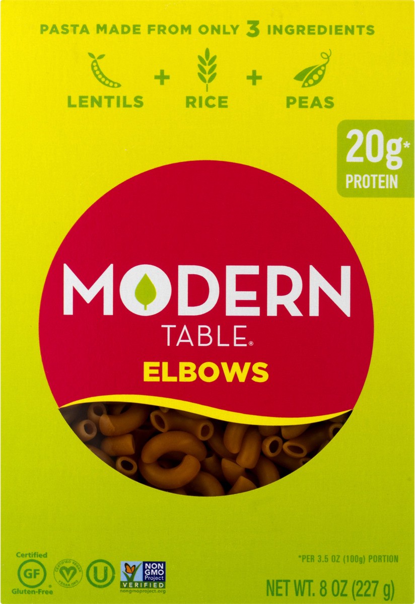 slide 6 of 11, Modern Table Lentil Elbow Pasta, 8 oz