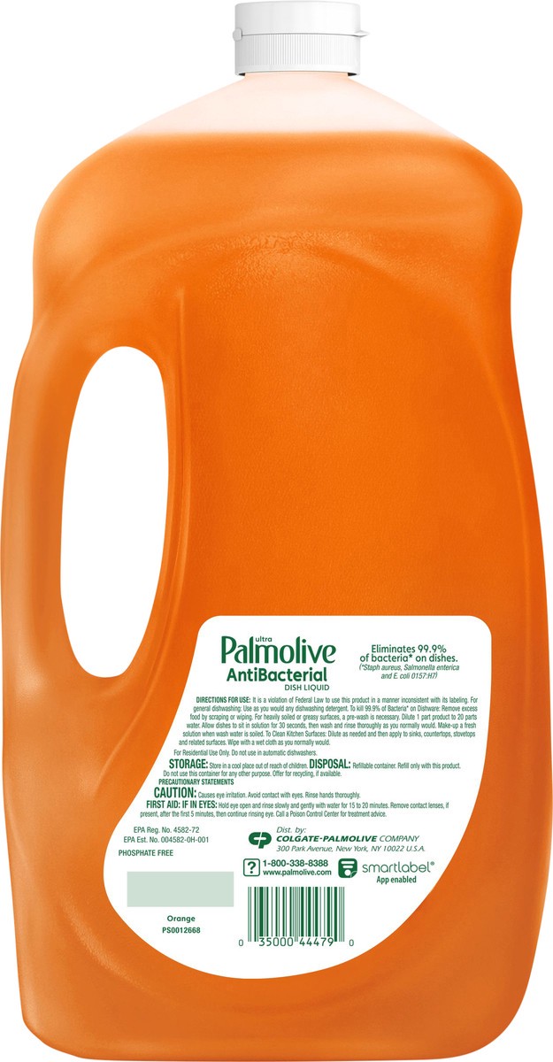 slide 4 of 10, Palmolive Ultra Refill Size Antibacterial Orange Scent Dish Liquid 102 fl oz, 102 fl oz