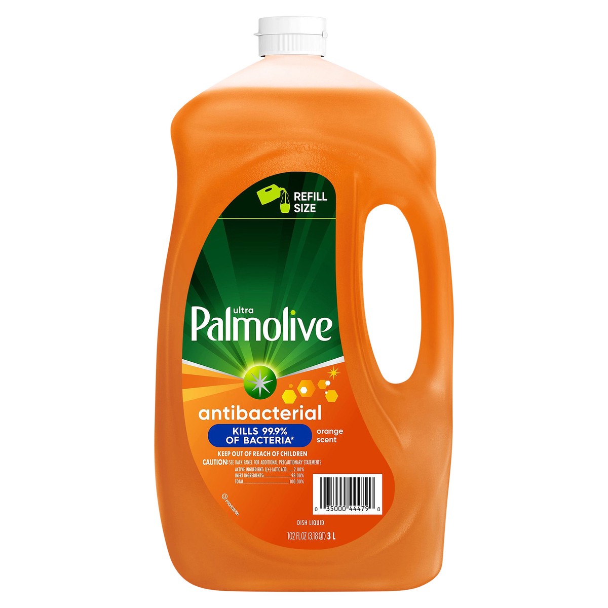 slide 3 of 10, Palmolive Ultra Refill Size Antibacterial Orange Scent Dish Liquid 102 fl oz, 102 fl oz