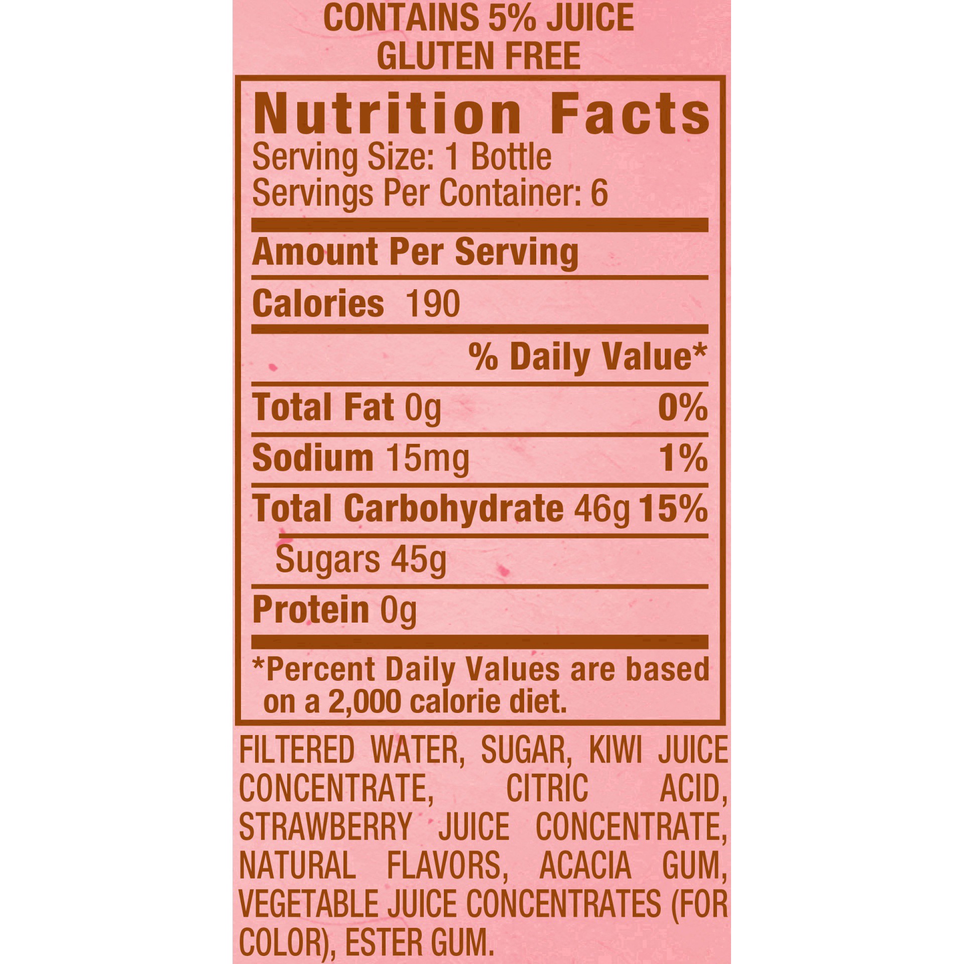 slide 18 of 59, Snapple Kiwi Strawberry Juice Drink- 6 ct; 16 fl oz, 6 ct; 16 fl oz