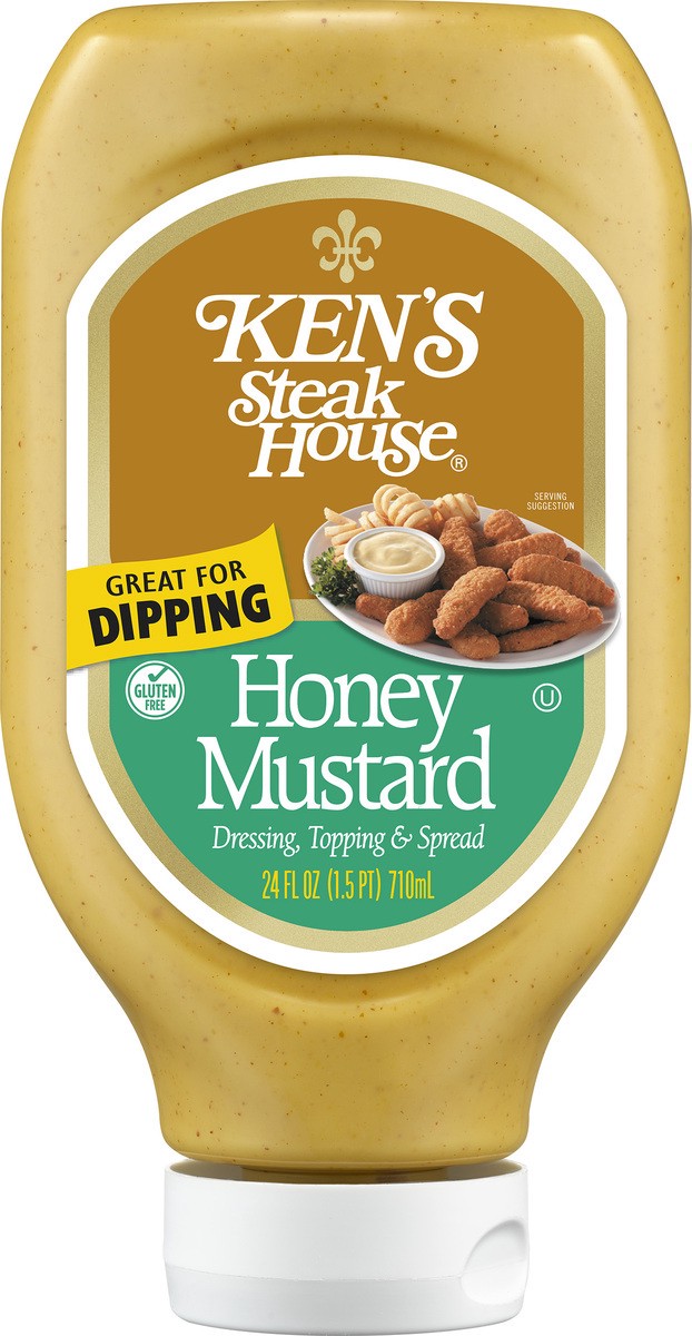 slide 2 of 9, Ken's Steak House Honey Mustard Dressing, Topping & Spread 24 oz, 24 oz