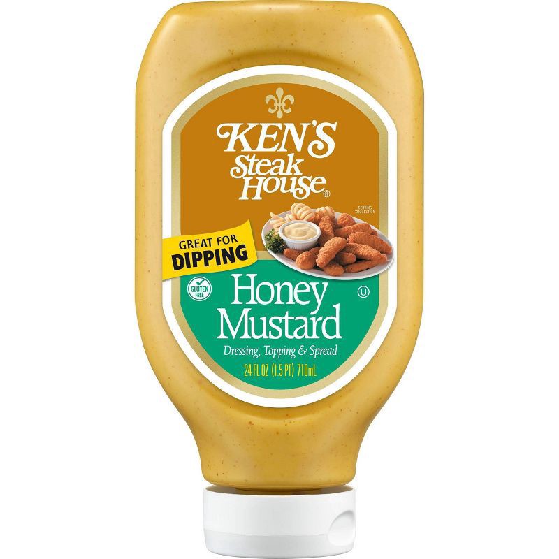 slide 1 of 9, Ken's Steak House Honey Mustard Dressing, Topping & Spread 24 oz, 24 oz