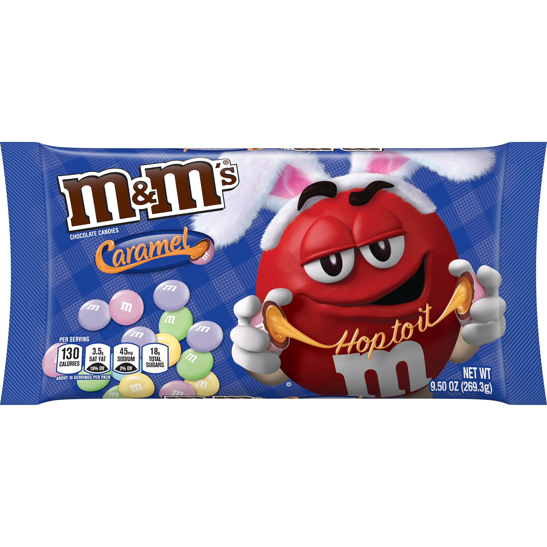 slide 1 of 13, M&M's Easter Caramel Chocolate Candy 9.6-Ounce Bag, 9.5 oz