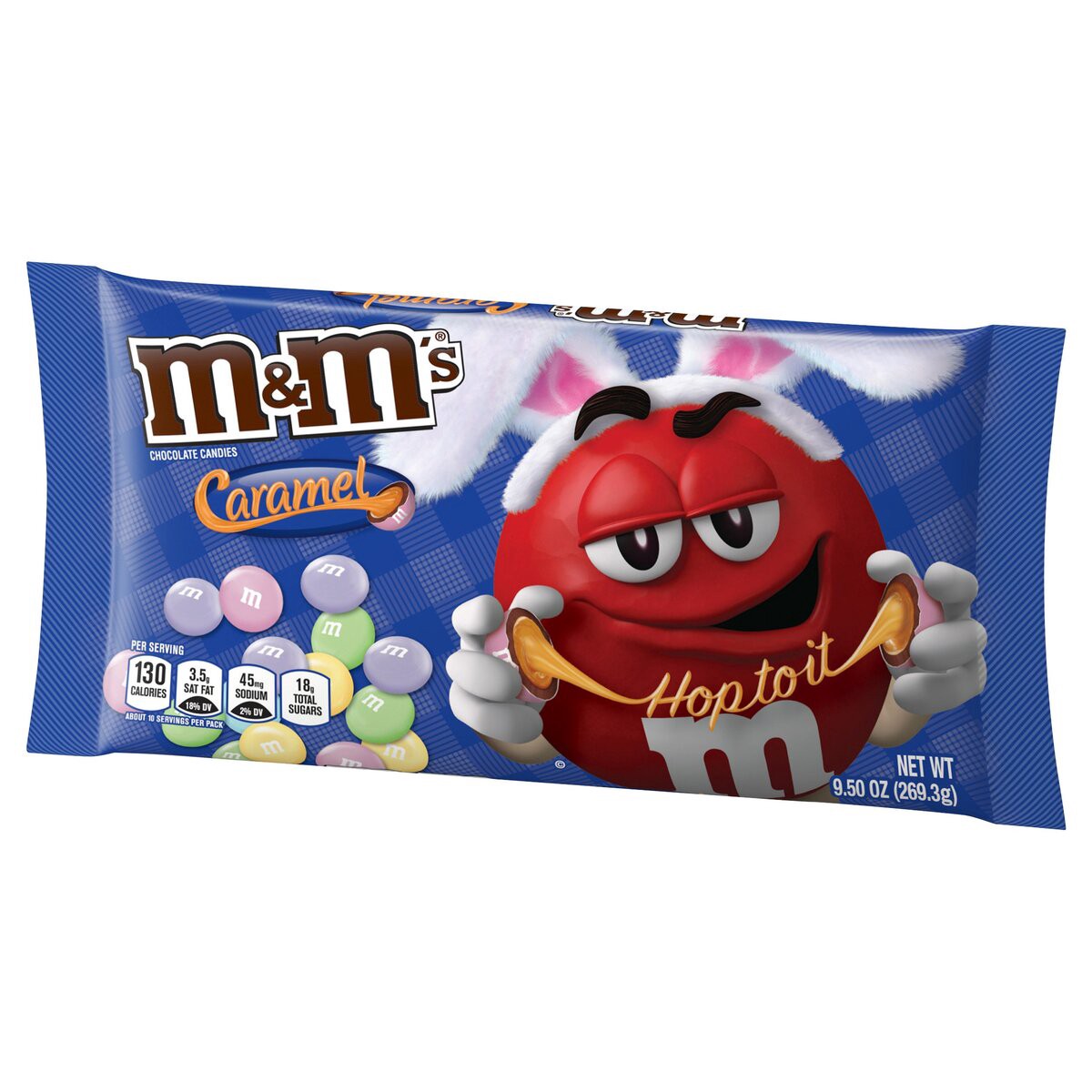 slide 7 of 13, M&M's Easter Caramel Chocolate Candy 9.6-Ounce Bag, 9.5 oz