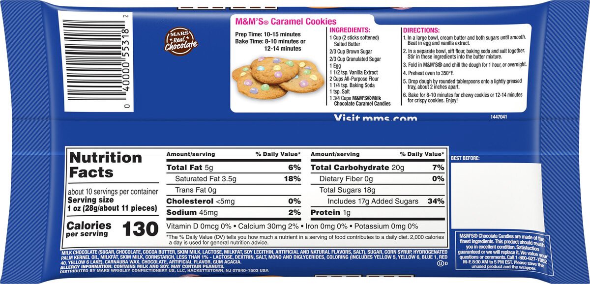 slide 8 of 13, M&M's Easter Caramel Chocolate Candy 9.6-Ounce Bag, 9.5 oz