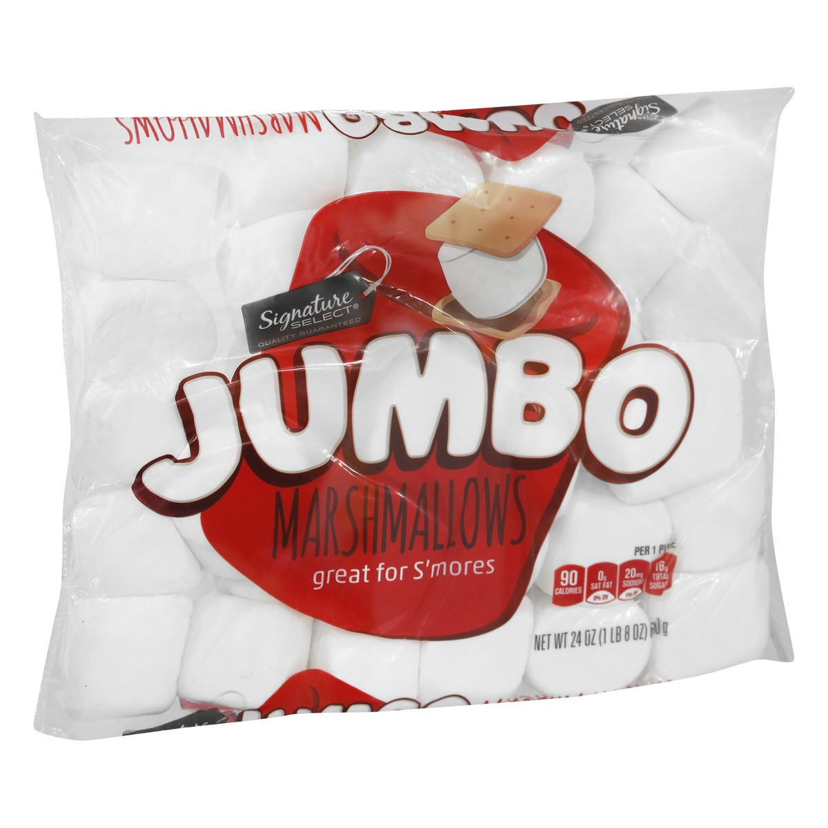 slide 9 of 9, Signature Select Marshmallows Jumbo, 24 oz