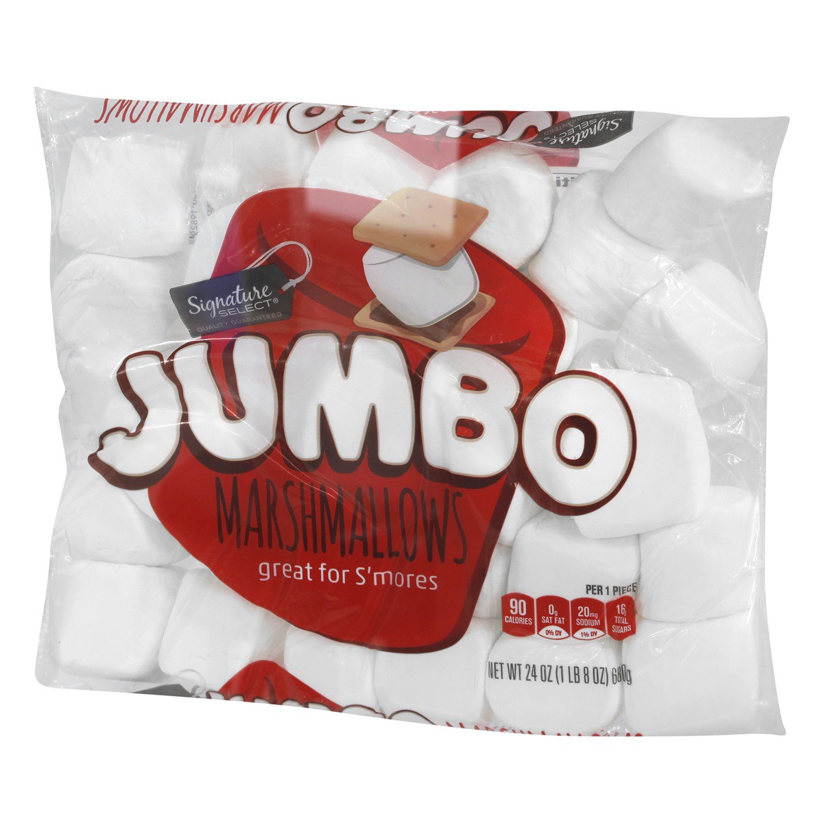 slide 5 of 9, Signature Select Marshmallows Jumbo, 24 oz