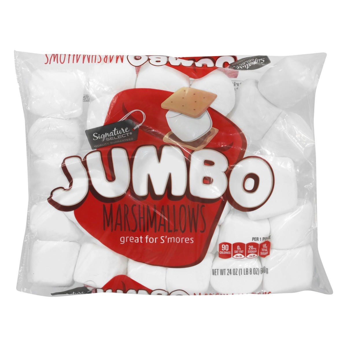 slide 1 of 9, Signature Select Marshmallows Jumbo, 24 oz