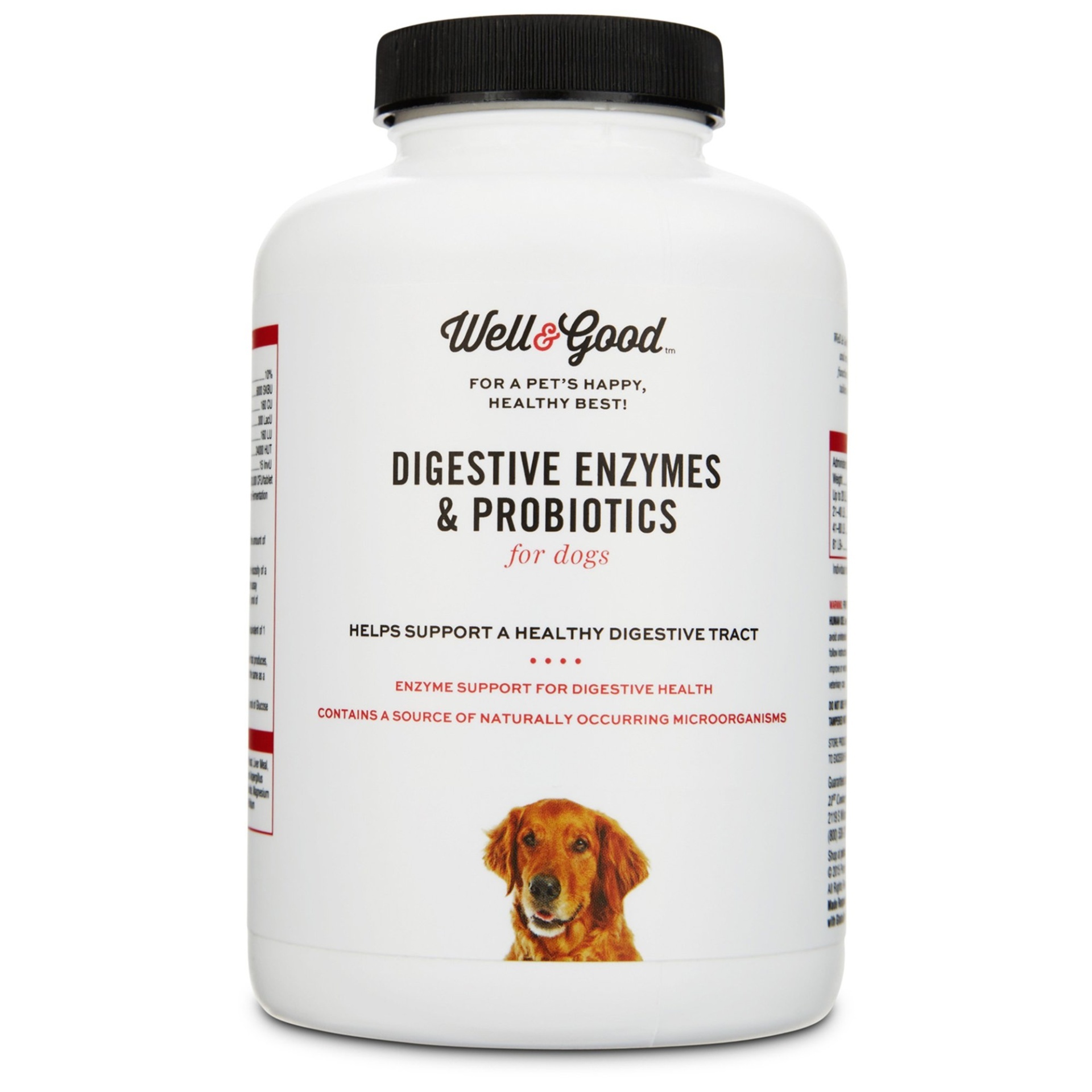 slide 1 of 1, Well & Good DiGestive Enzymes & Probiotics Chewable Dog Tablets, 90 ct