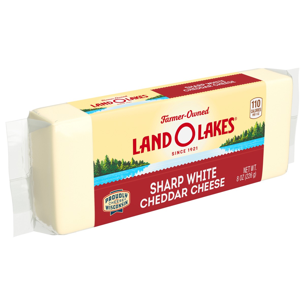 slide 7 of 13, Land O'Lakes Sharp White Cheddar Cheese Chunk, 8 oz