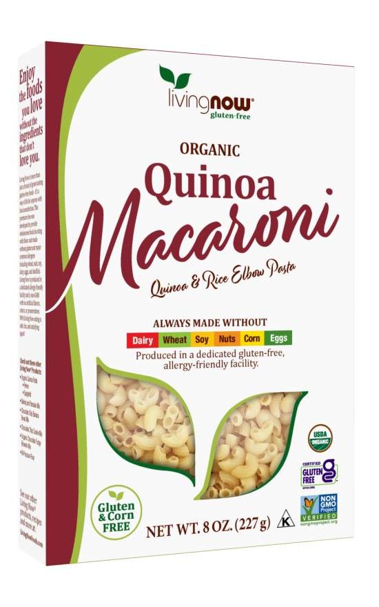 slide 1 of 1, Now Foods Quinoa Macaroni, Organic, 8 oz