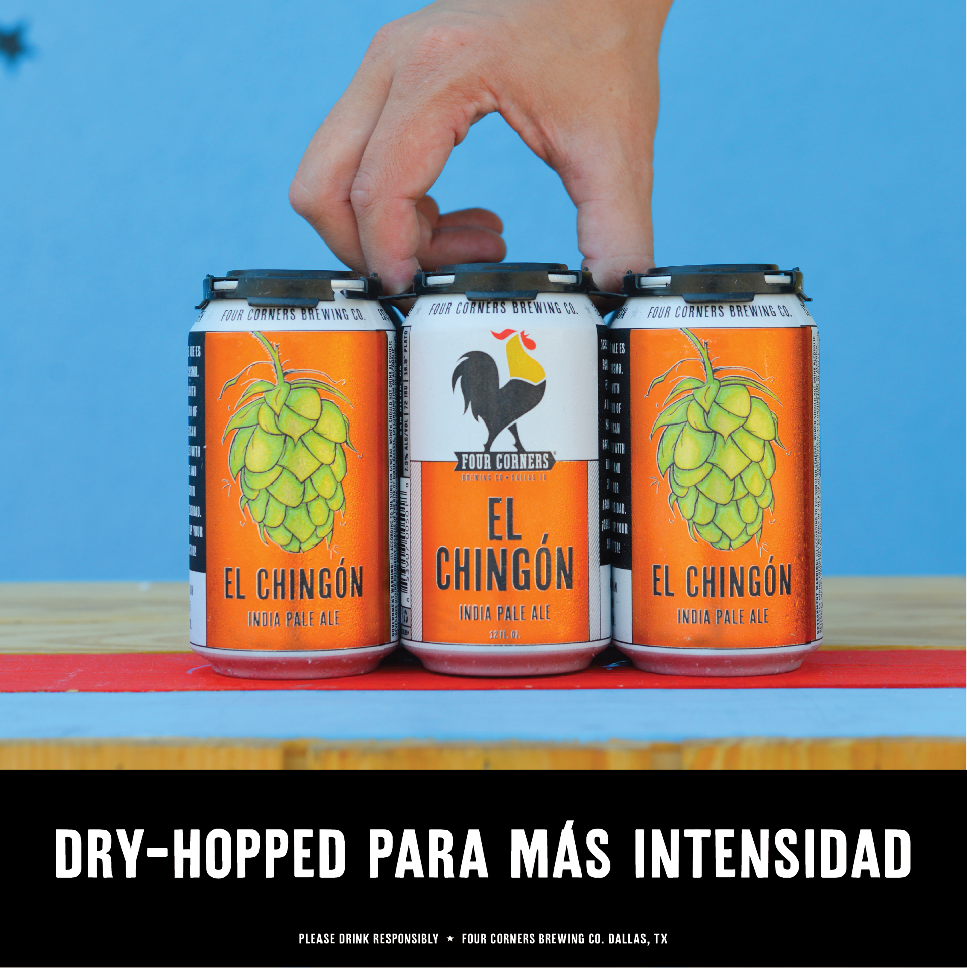 slide 3 of 5, Four Corners El Chingon IPA Craft Beer, 19.2 fl oz Can, 7.3% ABV, 19.20 fl oz