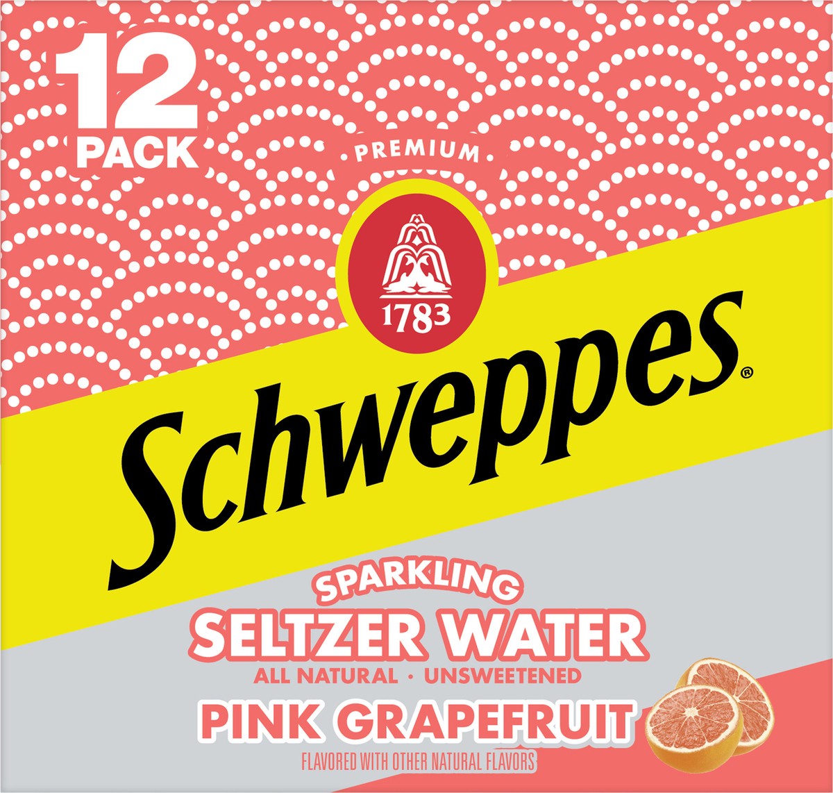 slide 2 of 7, Schweppes Pink Grapefruit Sparkling Seltzer Water- 12 ct, 12 ct