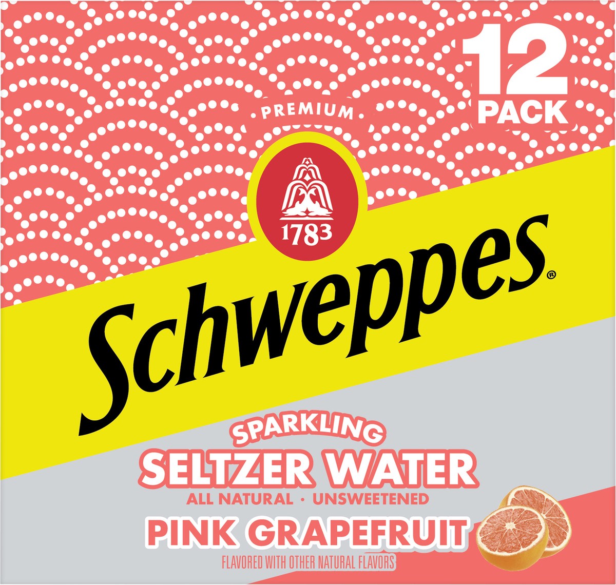 slide 3 of 7, Schweppes Pink Grapefruit Sparkling Seltzer Water- 12 ct, 12 ct