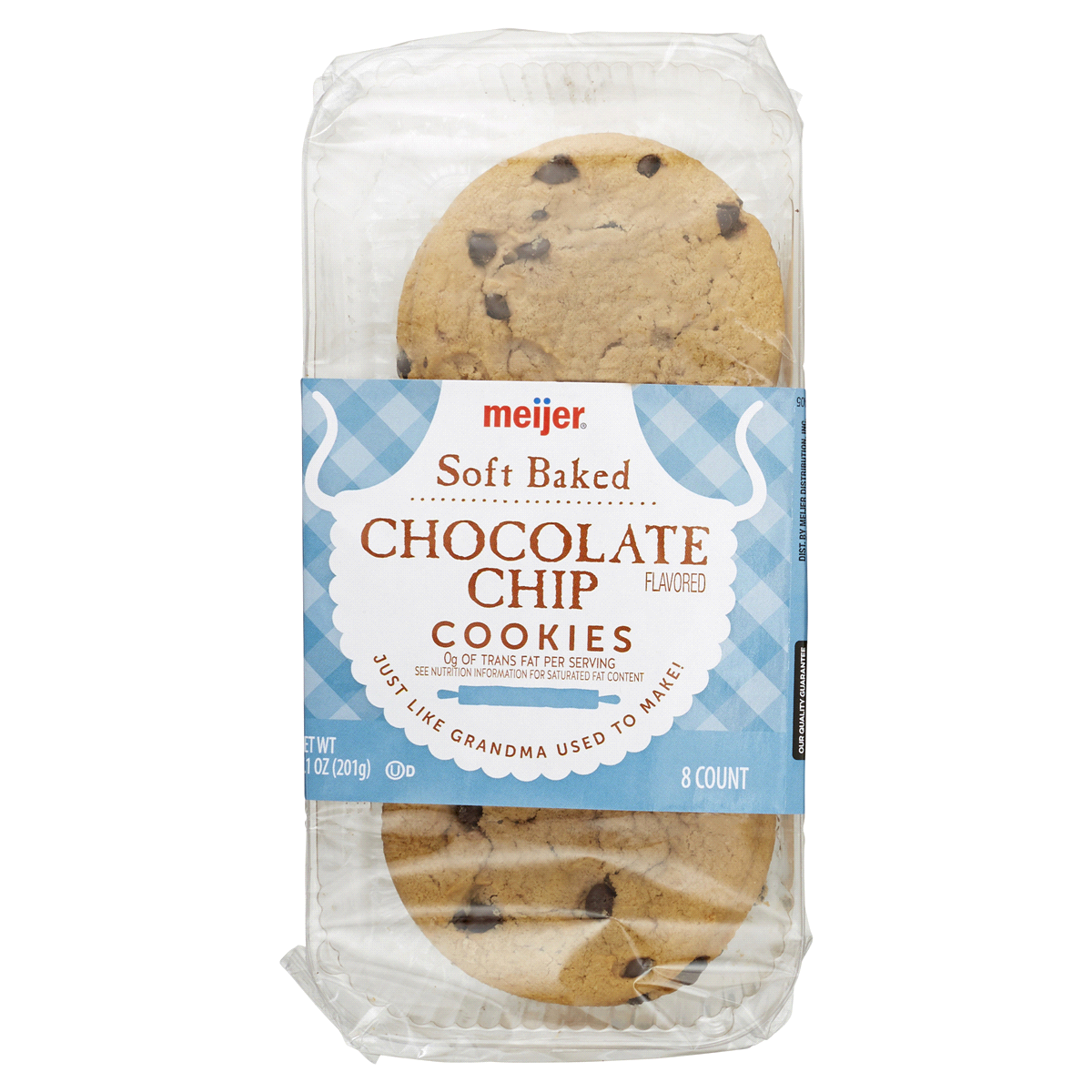 slide 1 of 9, Meijer Soft Baked Chocolate Chip Cookies, 7.1 oz