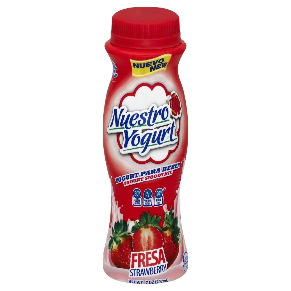 slide 1 of 1, Nuestro Fresa Strawberry Yogurt, 7 fl oz