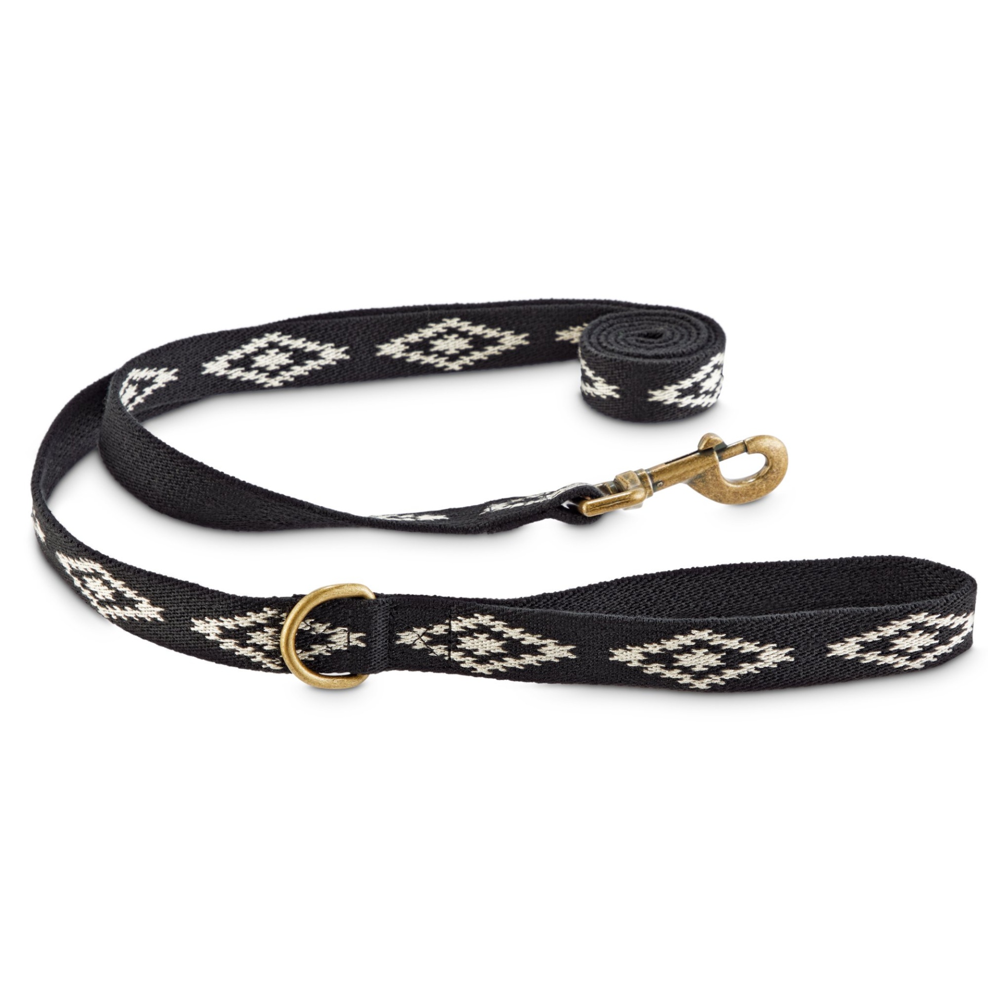 slide 1 of 1, Good2Go Black Aztec Dog Leash, 1 ct