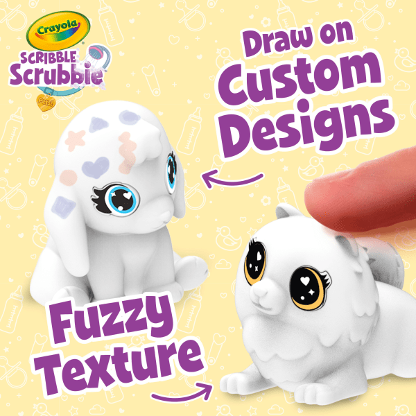 slide 4 of 6, Crayola Scribble Scrubbie Baby Pets, Nursery Playset, 1 ct