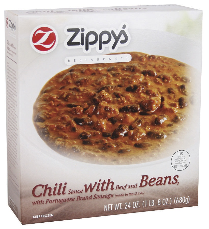 slide 1 of 1, Zippy's Restaurants Frozen Chili Sauce W/Beef&Beans+Sausage, 