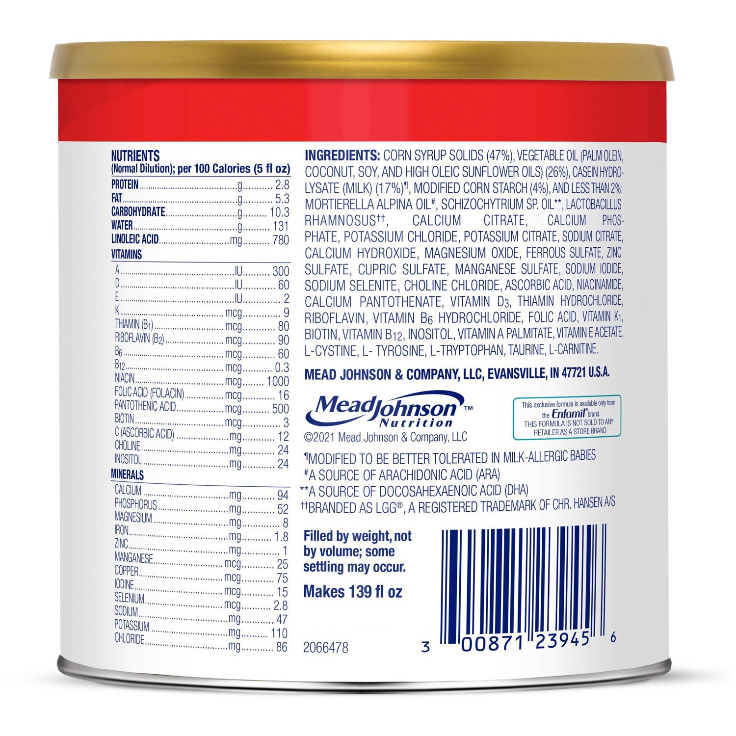 slide 45 of 62, Nutramigen Enfamil Nutramigen Infant Formula, Hypoallergenic and Lactose Free Formula with Enflora LGG, Fast Relief from Severe Crying and Colic, Powder Can, 19.8 Oz, 19.8 oz