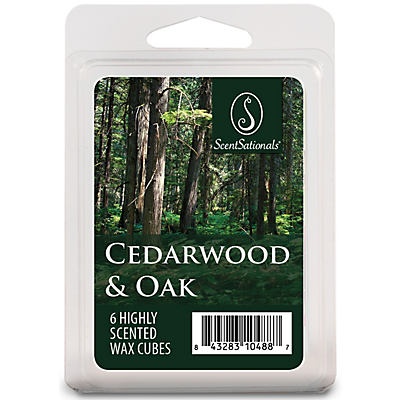 slide 1 of 1, ScentSationals Cedarwood & Oak Wax Cubes, 2 oz