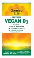 slide 1 of 1, Country Life Vegan D3 5000 Iu Dietary Supplement, 30 ct