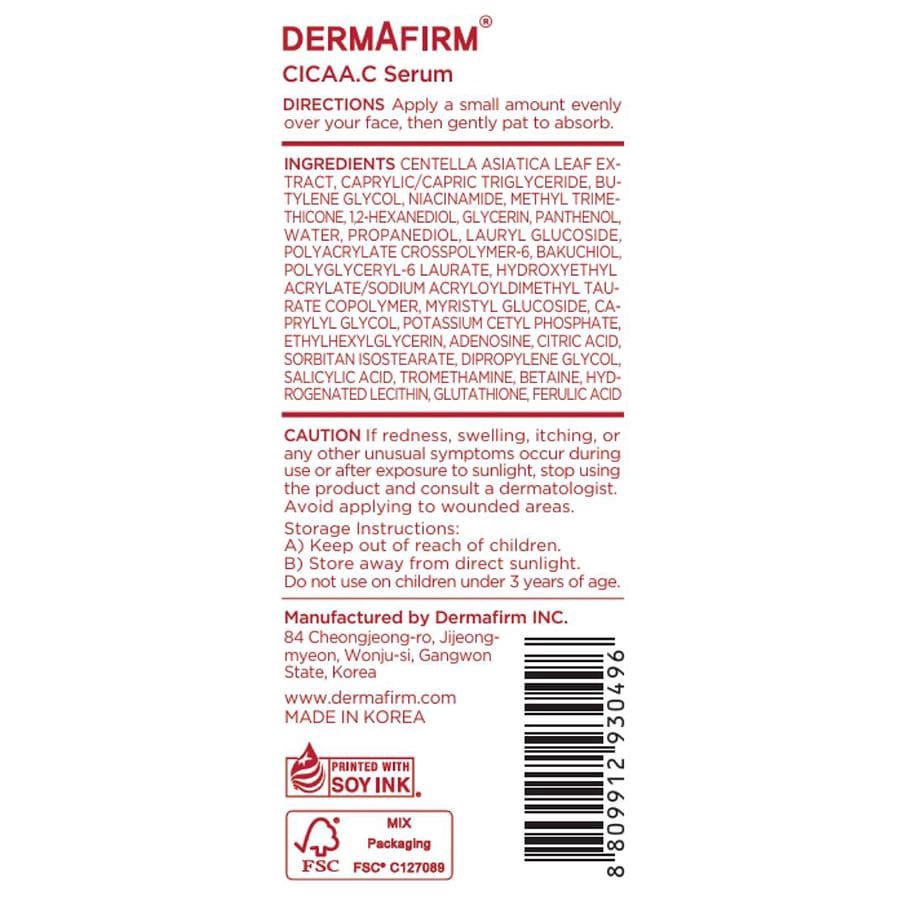 slide 5 of 5, Dermafirm CICAA.C Serum 1.01 fl oz, 1 ct