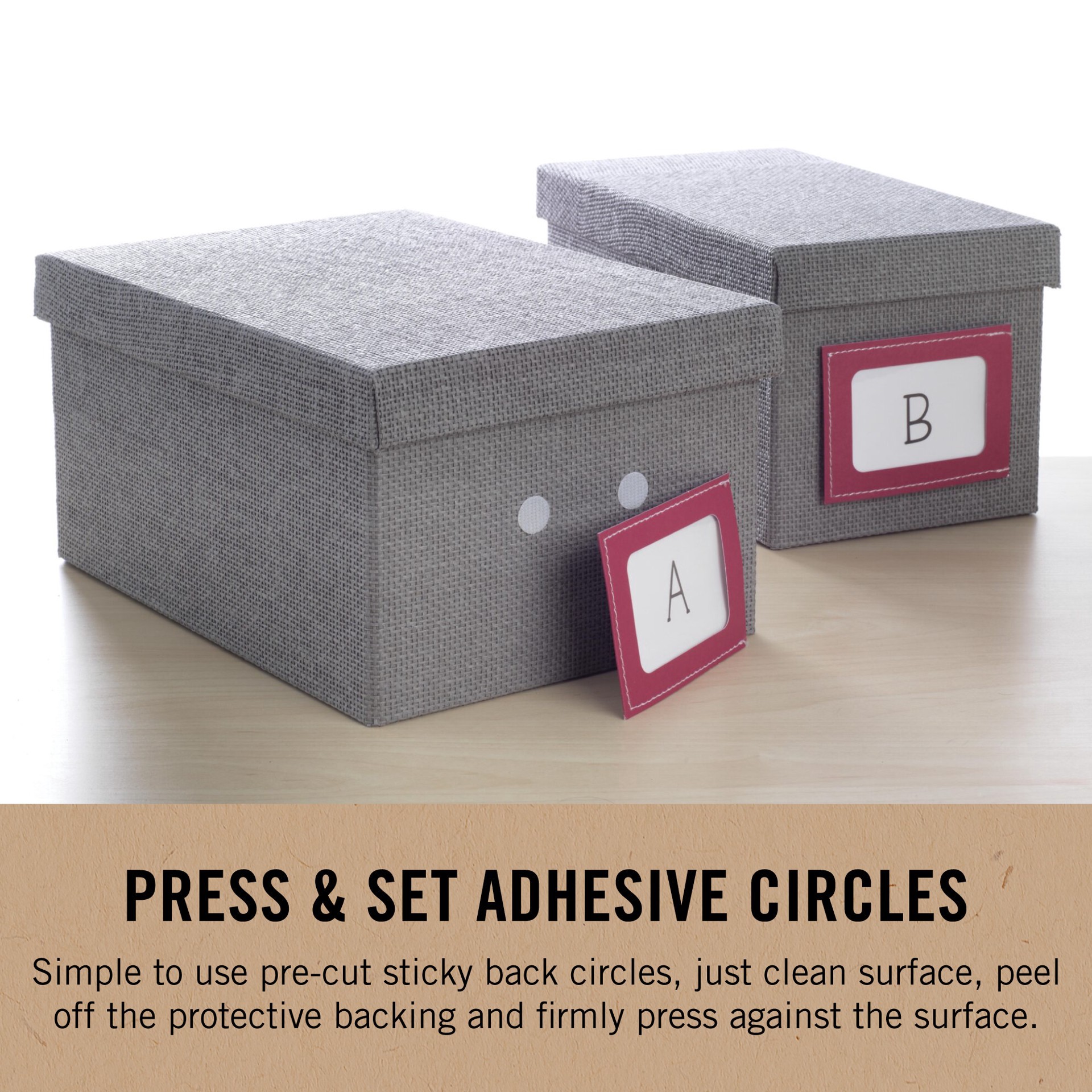 slide 3 of 6, Velcro Brand Black Stick 'em Circles, 3/4 in