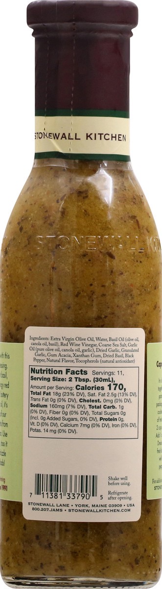 slide 6 of 12, Stonewall Kitchen Olive Oil Basil Garlic Dressing 11 fl oz, 11 fl oz