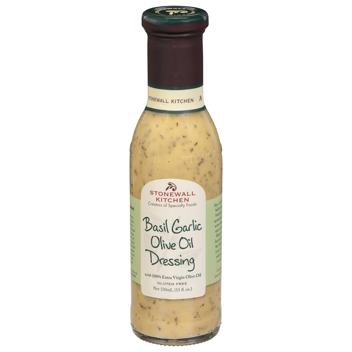 slide 1 of 12, Stonewall Kitchen Olive Oil Basil Garlic Dressing 11 fl oz, 11 fl oz