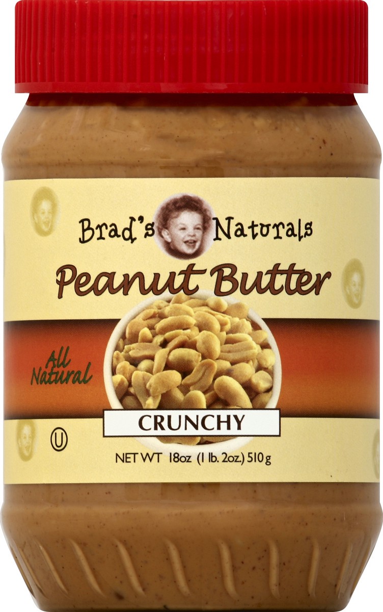 slide 2 of 2, Brad's Organic Peanut Butter 18 oz, 18 oz