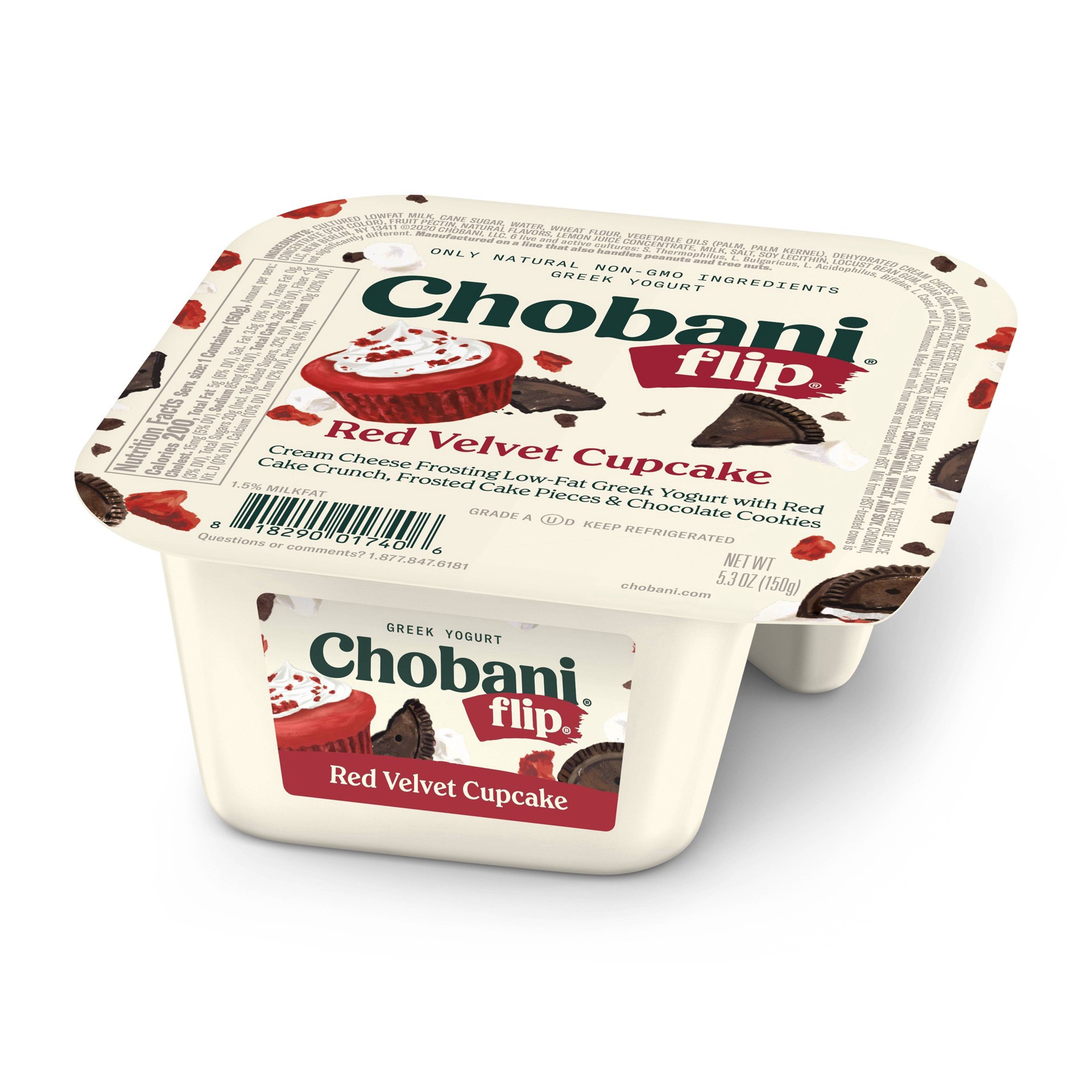 slide 52 of 69, Chobani Flip Low-Fat Red Velvet Cupcake Greek Yogurt 4.5oz, 4.5 oz