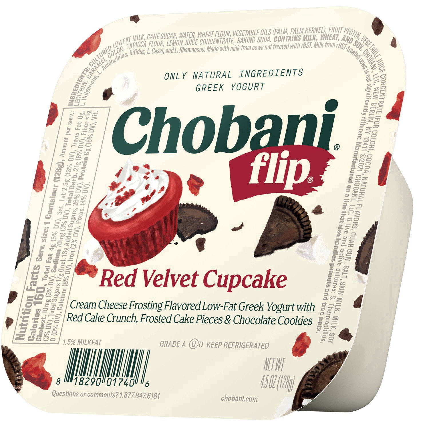 slide 8 of 69, Chobani Flip Low-Fat Red Velvet Cupcake Greek Yogurt 4.5oz, 4.5 oz