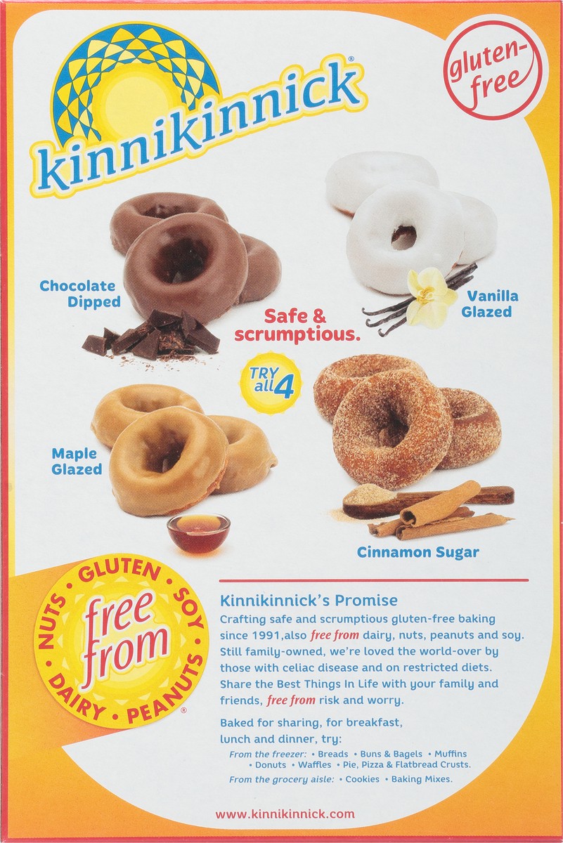 slide 8 of 9, Kinnikinnick Foods Kinnikinnick Cinnamon Sugar Donuts, 9.5 oz