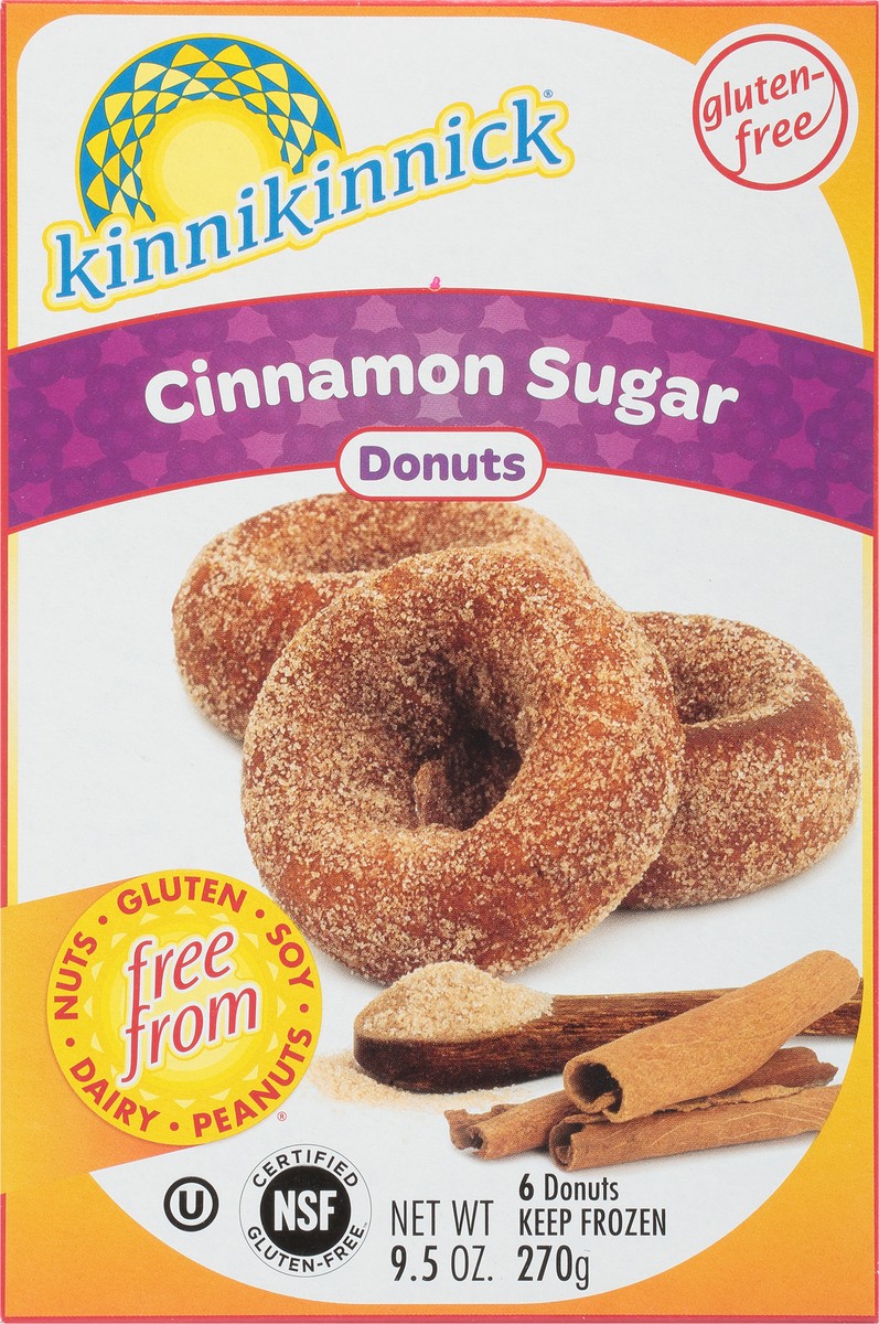 slide 5 of 9, Kinnikinnick Foods Kinnikinnick Cinnamon Sugar Donuts, 9.5 oz