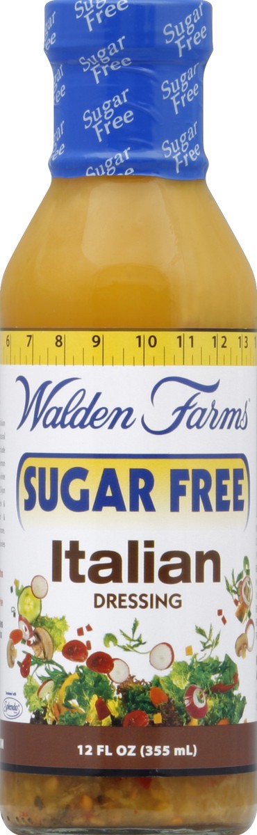 slide 1 of 2, Walden Farms Sugar Free Italian Dressing, 12 oz