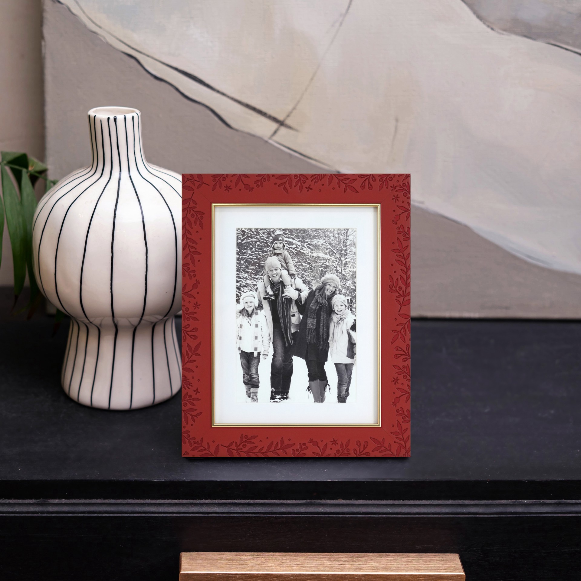 slide 3 of 5, 5" X 7" Embossed Leaf Plastic Frame By Studio Decor, 5 in x 7 in