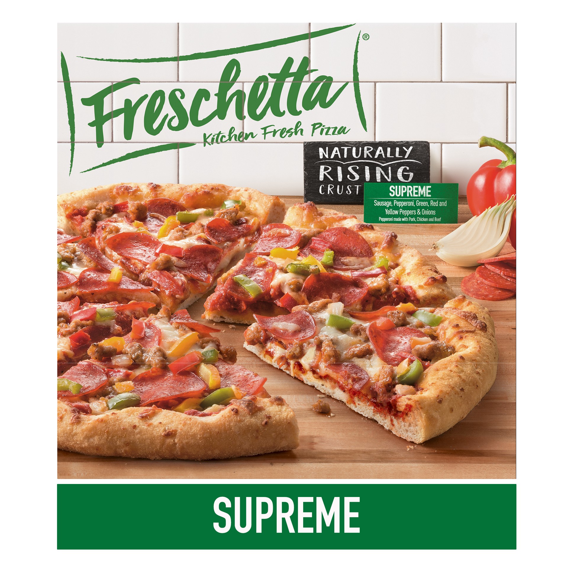 slide 5 of 5, Freschetta Classic Supreme Naturally Rising Crust Frozen Pizza, 30.88 oz