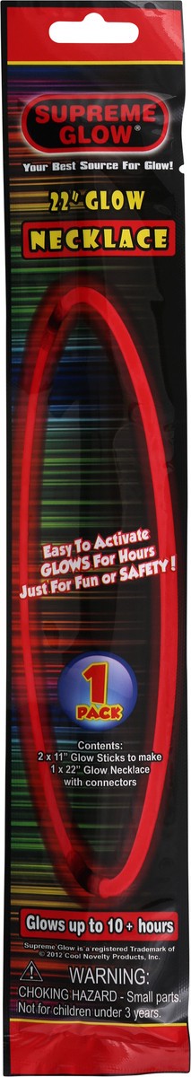 slide 6 of 6, Supreme Glow Glow Necklace, 22 Inch, 22 in