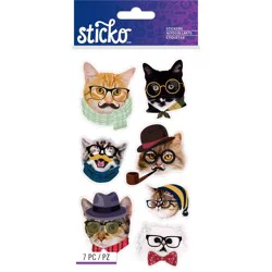 Sticko Hipster Cats Stickers
