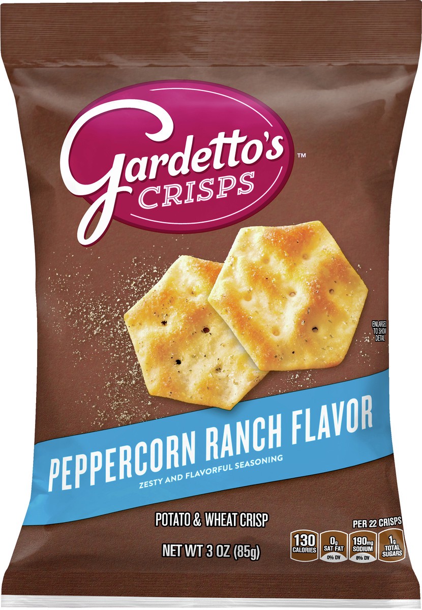 slide 12 of 13, Gardetto's Peppercorn Ranch Potato & Wheat Crisp 3 oz, 3 oz