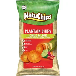 NatuChips Plantain Chips Chile & Lime - 7.75 oz