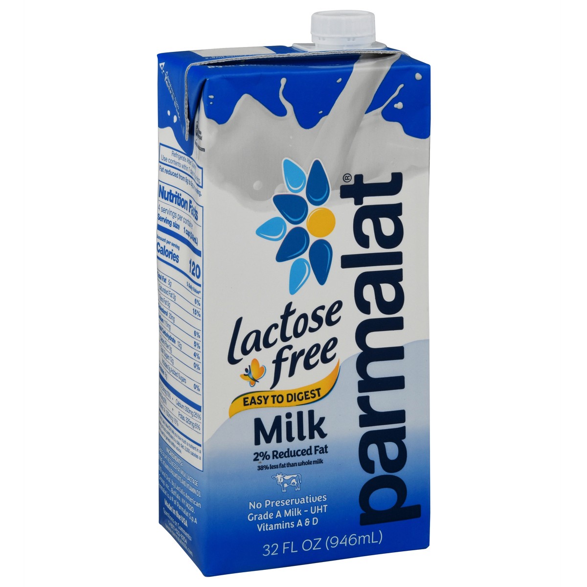 slide 14 of 14, Parmalat Milk, Lactose Free Shelf Stable, 32 fl oz